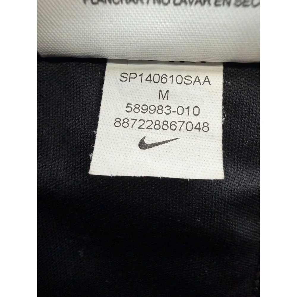 Nike Dri-FIT Running Tights Black Reflective Dot Zip Ankle | Women's Medium